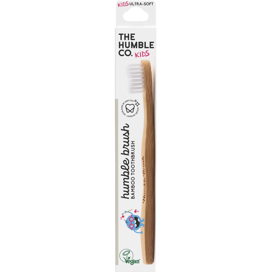 The Humble Co. Bambu Tandborste Barn Vit