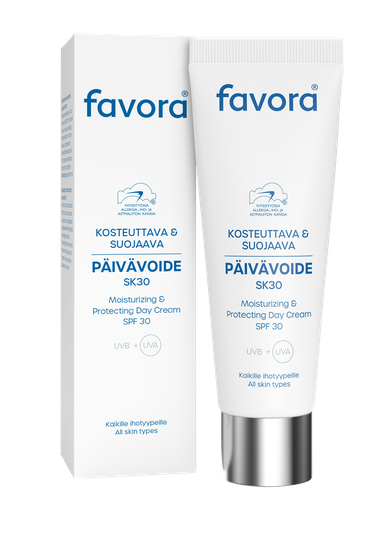 Favora kosteuttava ja suojaava päivävoide sk30 50ml