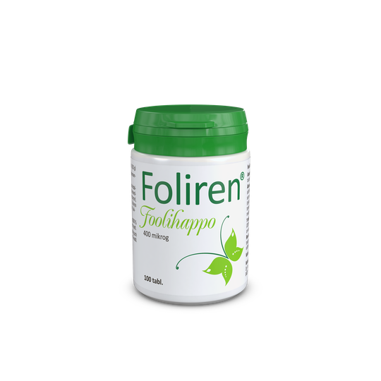 Foliren 400 mikrog 100 tabl