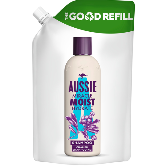 Aussie Moist Moisturising Shampoo Good Refill 480 ml