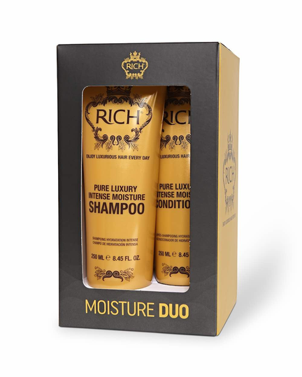 RICH Pure Luxury Intense Moisture Shampoo ja Hoitoaine DUO kit