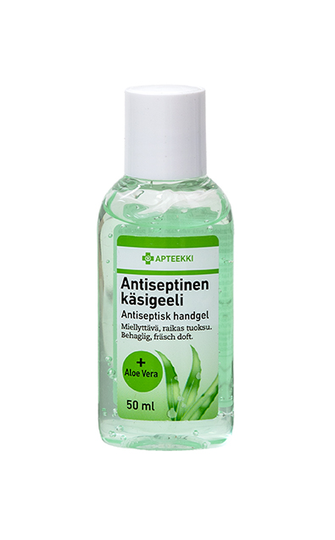 APTEEKKI Antiseptinen käsigeeli +Aloe Vera 50 ml