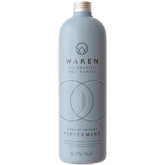 Waken Flouride Mouthwash Pepparmint 500 ml