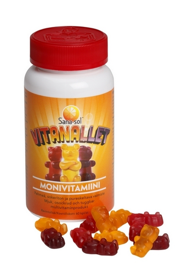 Sana-Sol Vitanallet monivitamini 60 kpl