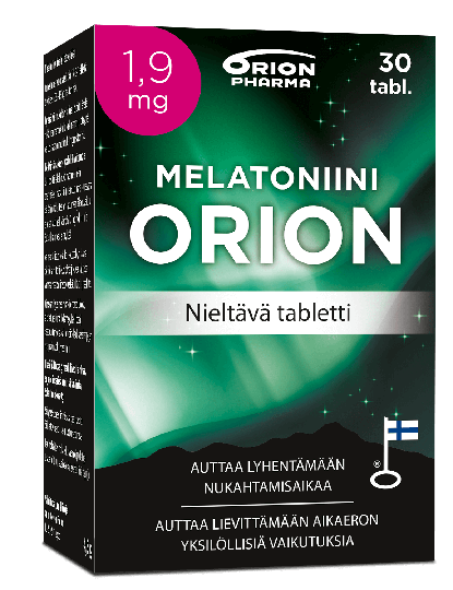 Melatoniini Orion 1,9 mg Nieltävä 30 tabl