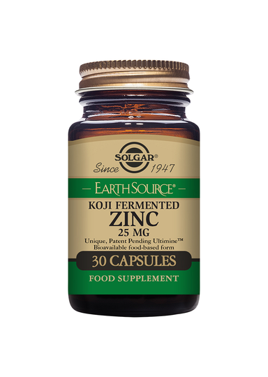 Solgar Earth Source Koji Fermented Zinc 25mg 30kaps (fermentoitu sinkki)