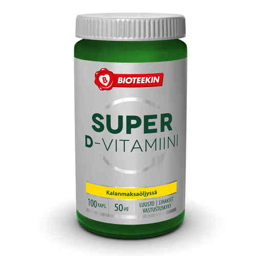 Bioteekin Super D-vitamiini 50 mikrog 100 kaps