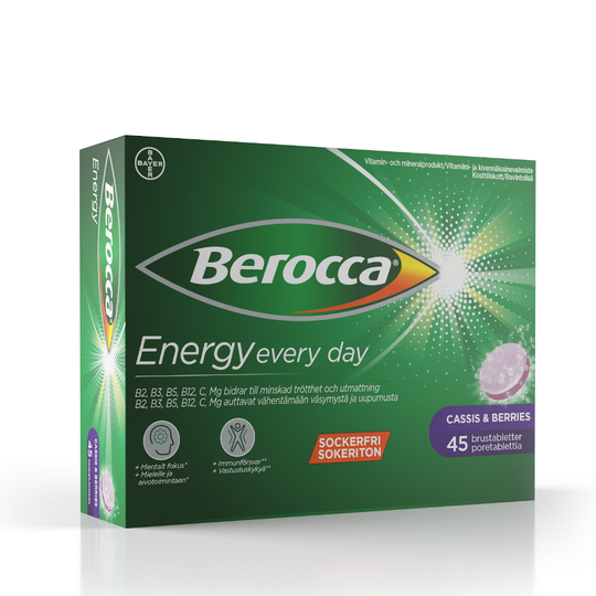 Berocca Eenergy Cassis&Berries 45 kpl Poretabletti