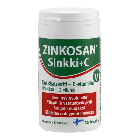 Zinkosan Sinkkisitr. + c-vit 120 tabl