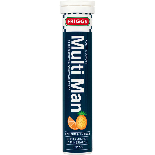 Friggs Multivitamiini Miehille 20 poretablettia