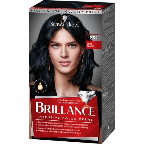 Schwarzkopf Brillance Hair Color 891 Blue Black
