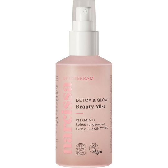 Narcissa Detox Glow Mist, 90 ml Urtekram Meikinkiinnityssuihke