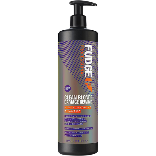 Fudge Clean Blonde Damage Rewind Violet-Toning Shampoo, 1000 ml Fudge Hopeashampoot
