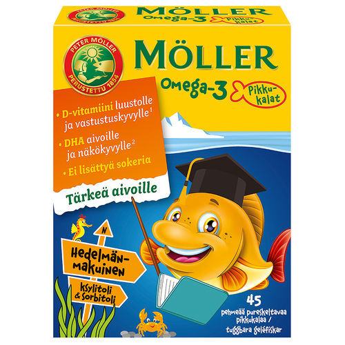 Möller Omega-3 Pikkukalat 45 kpl