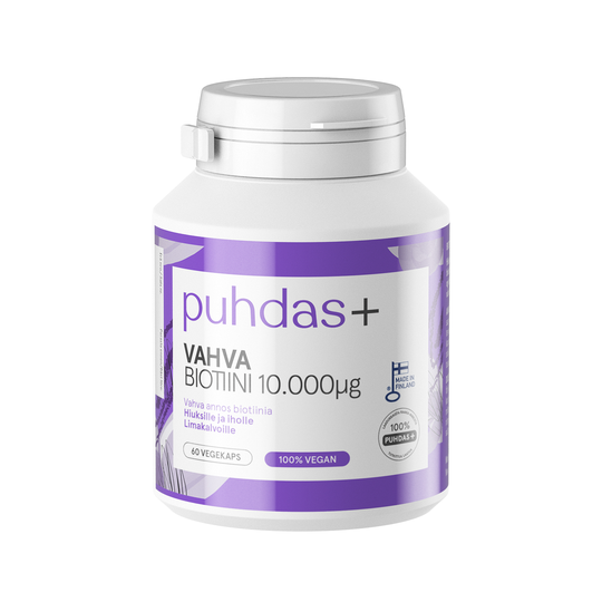 Puhdas+ Vahva Biotiini 10.000mcg kaps 60 kpl