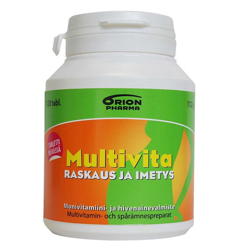 Multivita Raskaus ja imetys -monivitamiinivalmiste 120 tablettia *