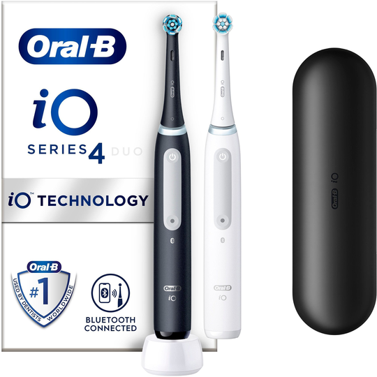 Oral B iO4 Duo Black UCB / White SC