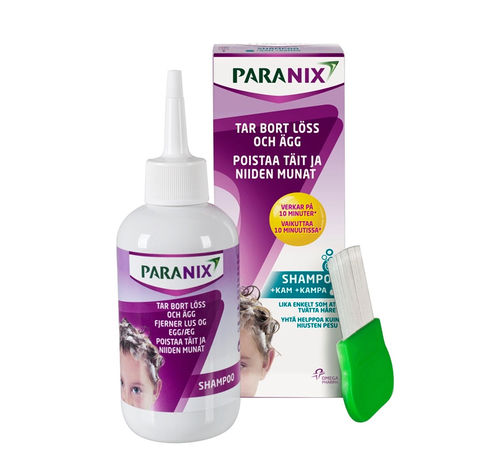 Paranix shampoo 200 ml + täikampa