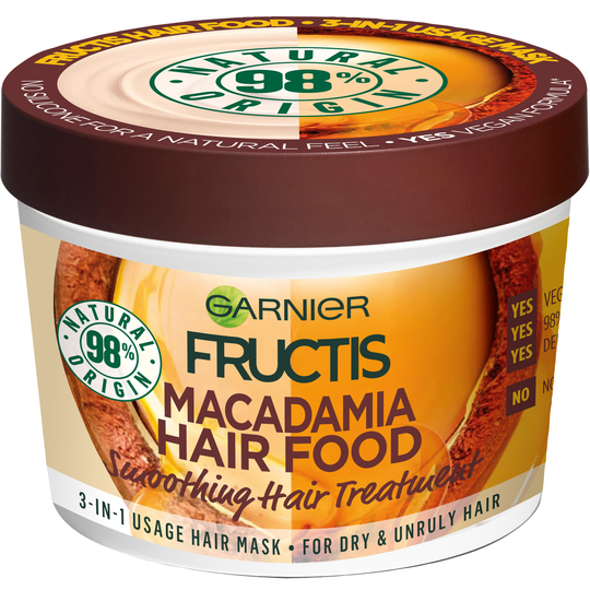 Garnier Fructis Macadamia Hair Food Smoothing Hair Treatment 390