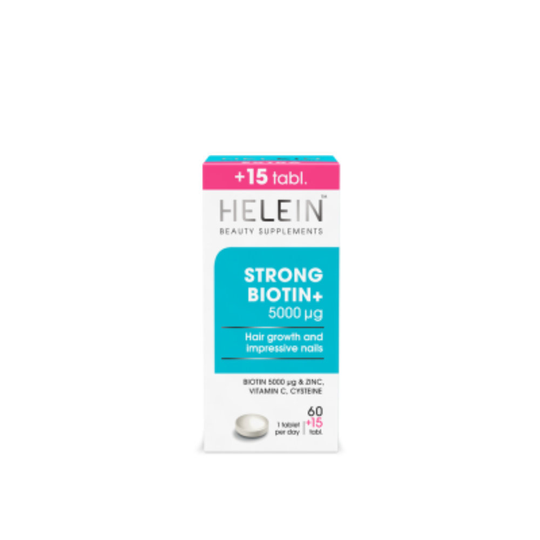 Helein Strong Biotin+ 60 + 15 tabl
