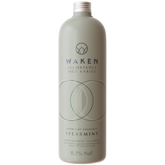 Waken Flouride Mouthwash Spearmint 500 ml