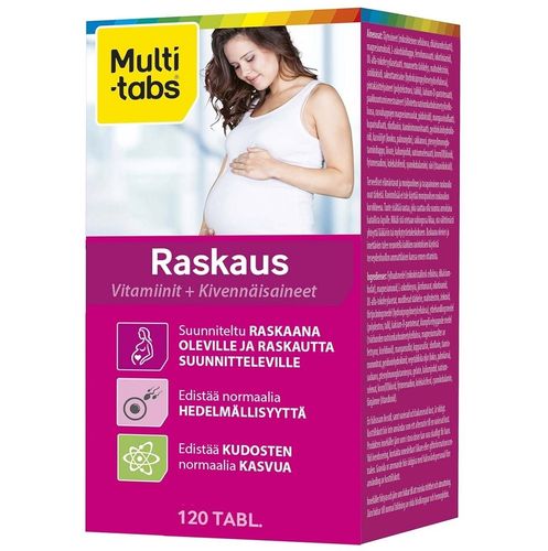 Multi-tabs Raskaus monivitamiinivalmiste 120 tablettia