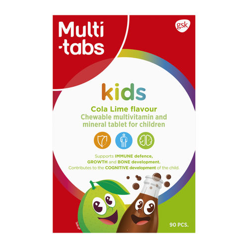 Multi-tabs Kids Mini Kola-lime 90 purutablettia