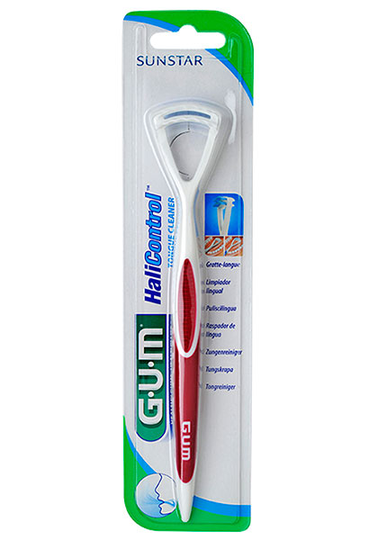 Gum Kielenpuhdistin dual-act 1 kpl harja+kaavin