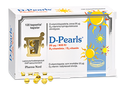 D-Pearls 20 mikrog 120 kaps