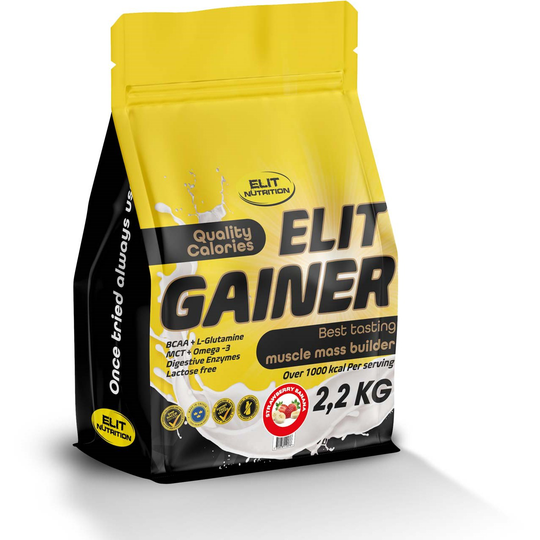 Elit Nutrition ELIT Gainer - lactose free Strawberry Banana 2200