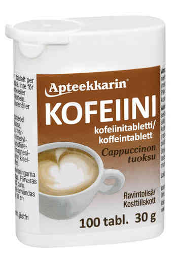 Apteekkarin Kofeiinitabletti 100 tablettia