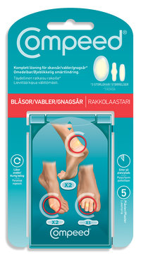 Compeed Mix-pack rakkolaastari 5 kpl