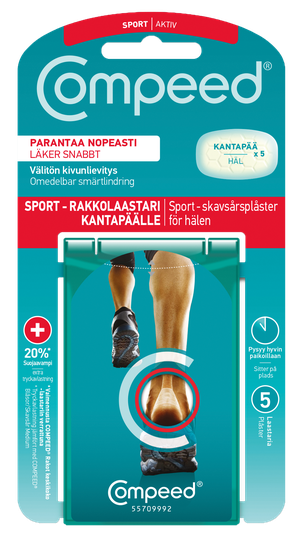Compeed Sport kantapäille rakkolaastari 5 kpl