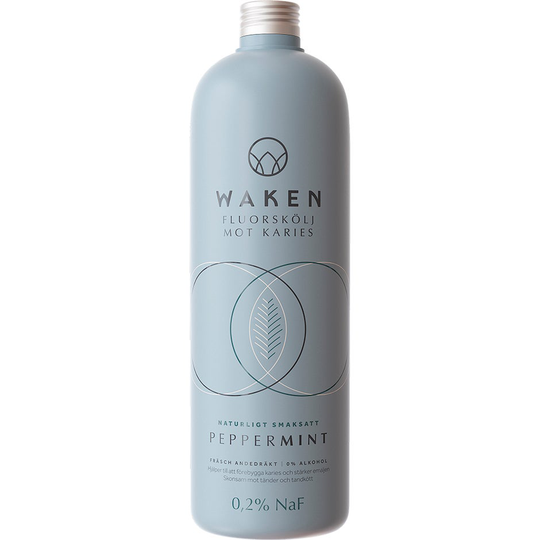 Fluorskölj Peppermint, 500 ml Waken Suuvedet