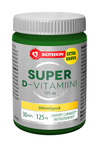 Bioteekin Super D-vitamiini 125 µg 30 kapselia