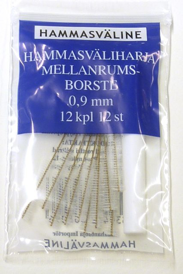 Doft hammasväliharja 0.9 mm tummansininen 12 kpl