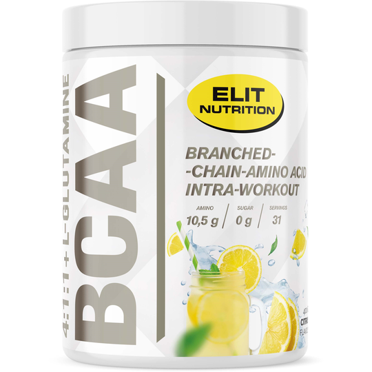 Elit Nutrition ELIT Bcaa 4:1:1 + L-glutamine Citrus 400 g