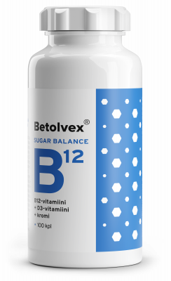 Betolvex Sugar Balance 100 tabl 1 mg B12-vitamiini