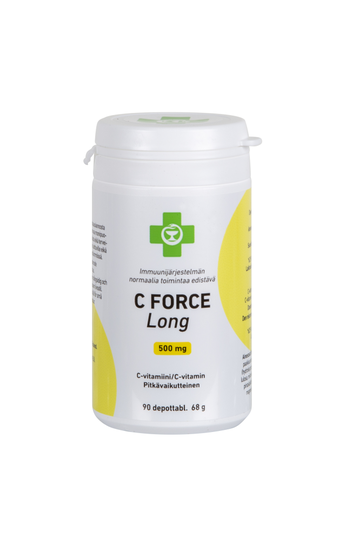 APTEEKKI C FORCE Long 500 mg 90 depottabl.