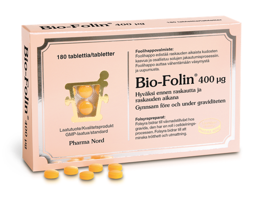 Bio-Folin 400 mikrog 180 tabl