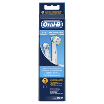 Oral B Ortho Care Essentials Hammasharjan vaihtopää 3 st