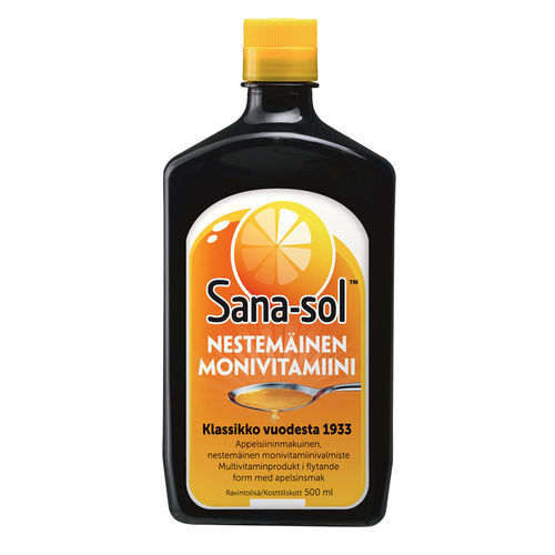 Sana-Sol monivitamiinivalmiste 500 ml - PARASTA ENNEN 11.11.2022