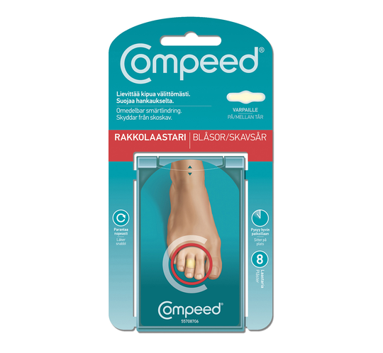 Compeed rakkolaastari varpaille 8 kpl