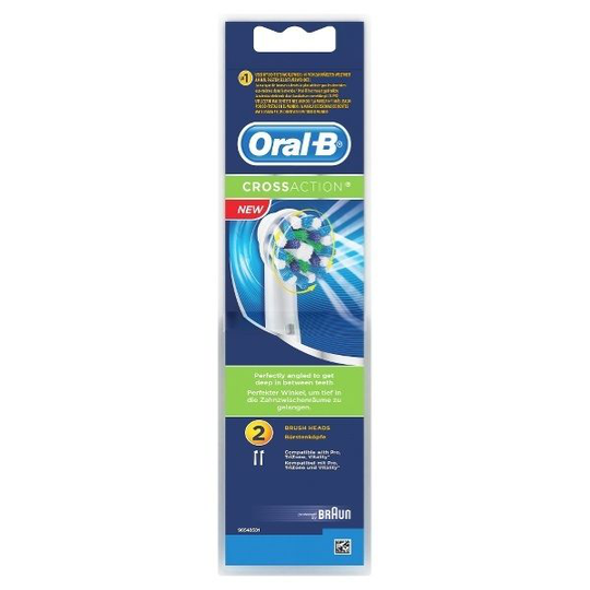 Oral-B Cross Action refill 2 kpl sähköhammasharja vaihtopää