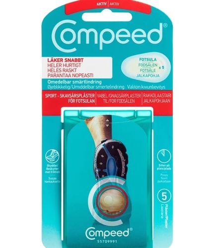 Compeed Sport Jalkapohjan rakkojen hoitoon 5 kpl
