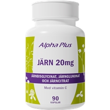 Järn 20 mg 90 kapselia