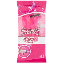 Extra 3 Beauty - Disposable Razor 4 kpl/paketti